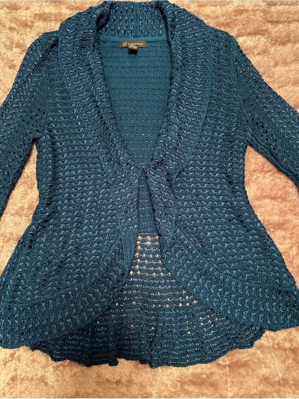 INC International Concepts Teal Women's Cardigan
